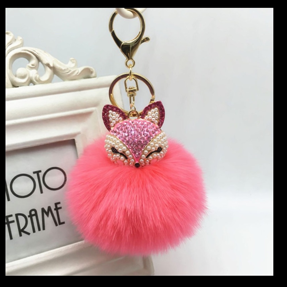 Pom Fox Keychain